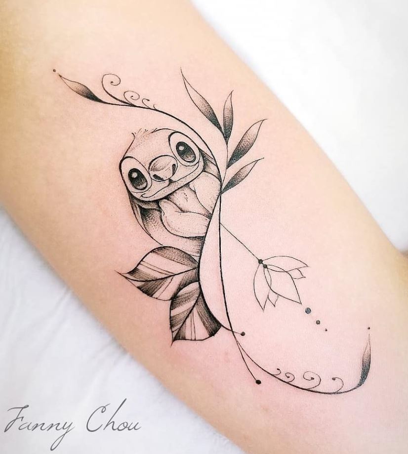 20 Stitch Tattoos Displaying the Lovable Nature of Disney Character  100  Tattoos