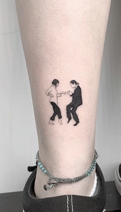 my and my friends tribute to Pulp Fiction and our friendship  his first  and my third done by Maegan at Dear You Tattoo in Kansas City Kansas  r tattoos