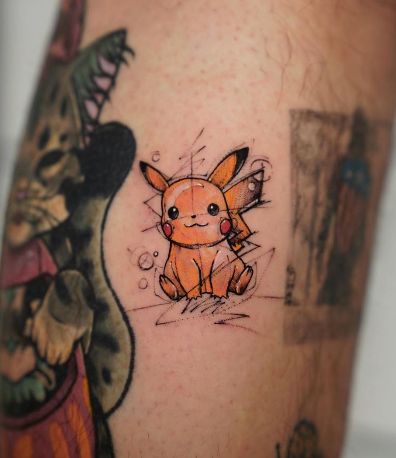 Pikachu tattoo that i did : r/pokemon